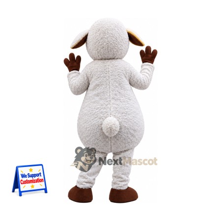 Sheep Mascot Costume - White for Festivals Sheep Mascot Costume - White for Festivals