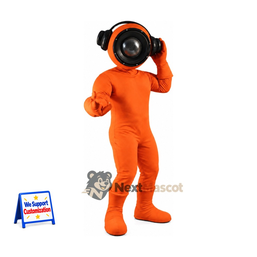 Diver Mascot Costume - Orange Diver Mascot Costume - Orange