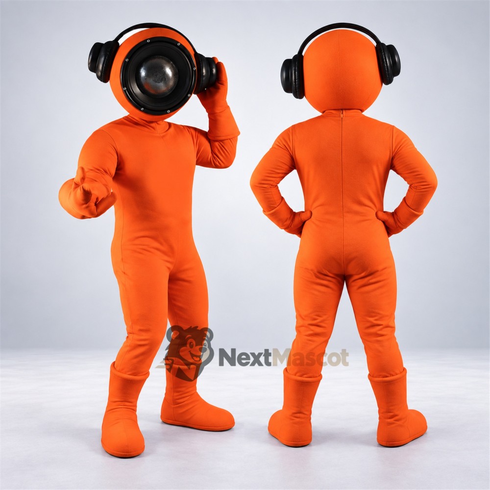 Diver Mascot Costume - Orange Diver Mascot Costume - Orange