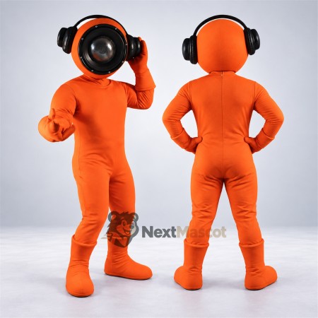Diver Mascot Costume - Orange Diver Mascot Costume - Orange
