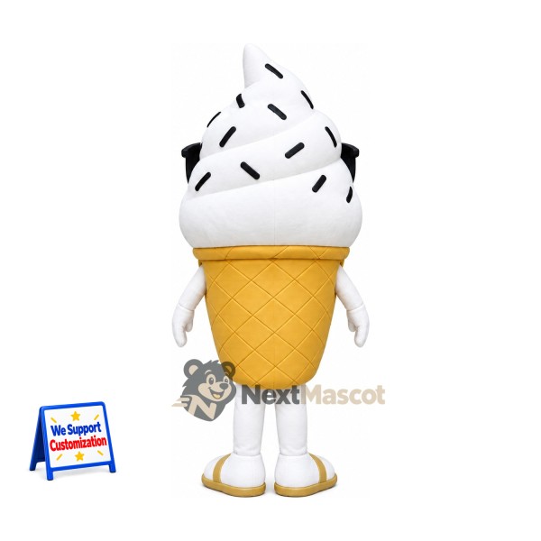 Ice Cream Cone Mascot Costume - Sunglasses