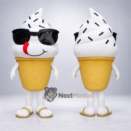 Ice Cream Cone Mascot Costume - Sunglasses Ice Cream Cone Mascot Costume - Sunglasses