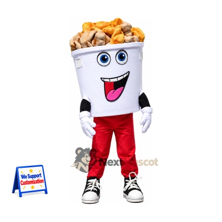 Poutine Cup Mascot Costume Poutine Cup Mascot Costume