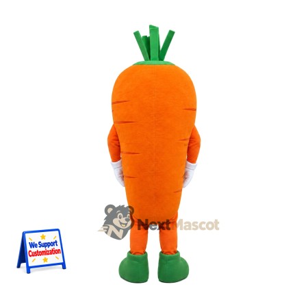 Carrot Mascot Costume - White Gloves and Green Boots Carrot Mascot Costume - White Gloves and Green Boots