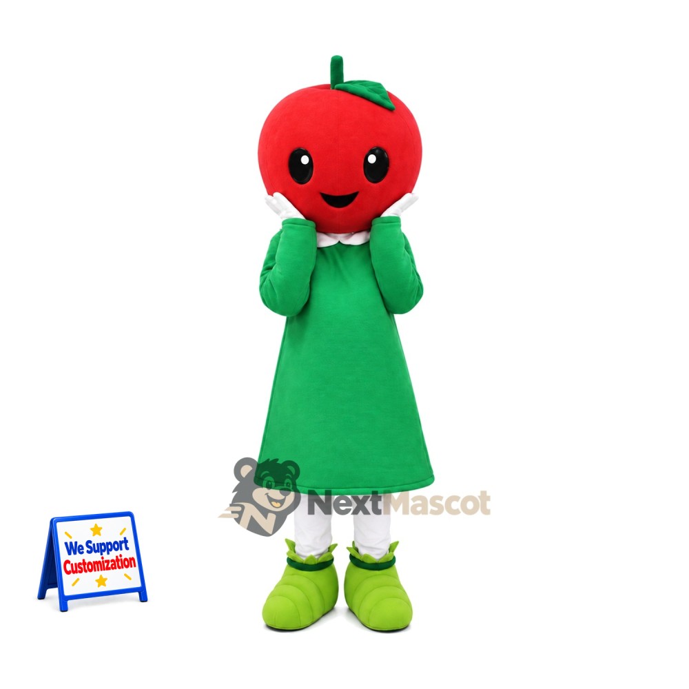 Tomato Head Girl Mascot Costume