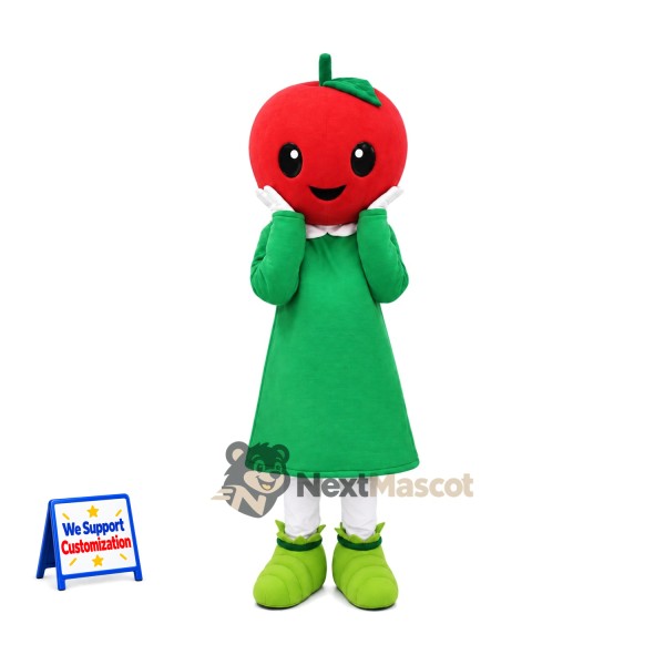 Tomato Head Girl Mascot Costume