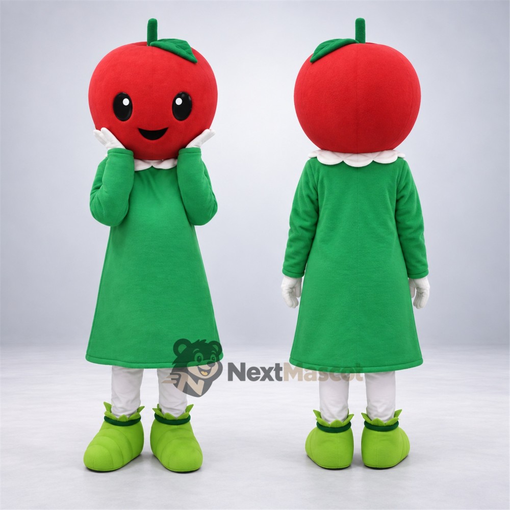 Tomato Head Girl Mascot Costume