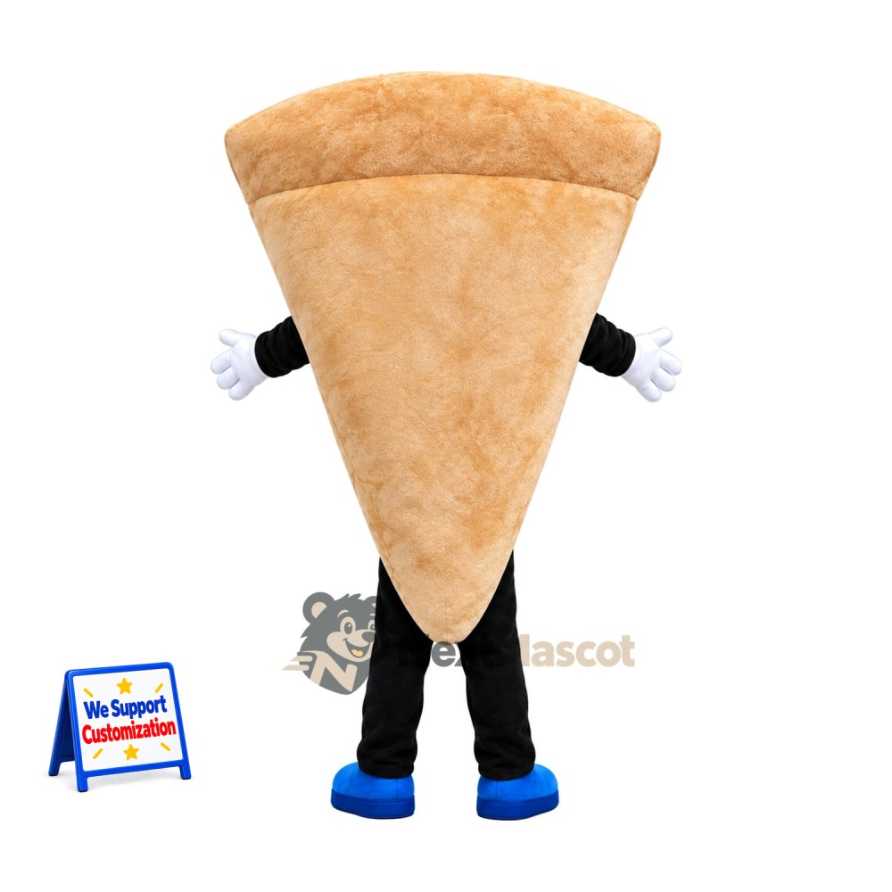Pizza Slice Mascot Costume - Blue Shoes Pizza Slice Mascot Costume - Blue Shoes