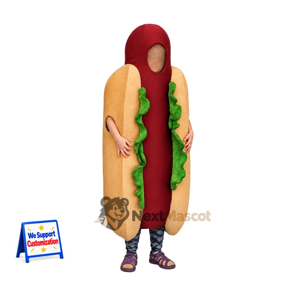 Hot Dog Mascot Costume Hot Dog Mascot Costume