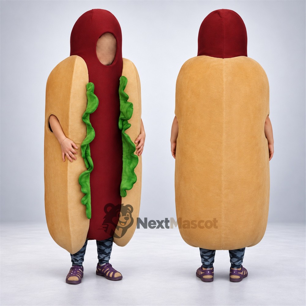 Hot Dog Mascot Costume Hot Dog Mascot Costume