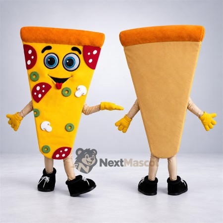 Pizza Slice Mascot Costume - Black Shoes Pizza Slice Mascot Costume - Black Shoes