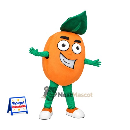 Orange Mascot Costume - Green Arms and Legs Orange Mascot Costume - Green Arms and Legs