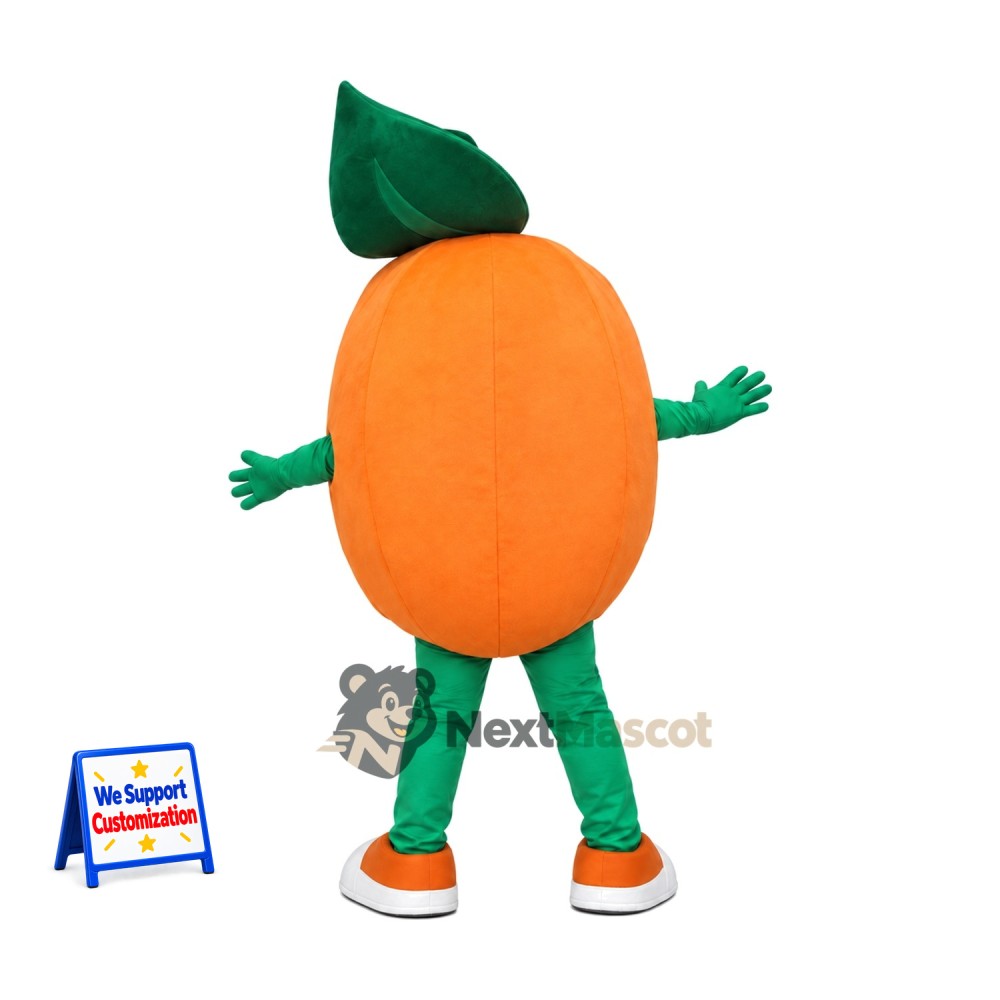 Orange Mascot Costume - Green Arms and Legs Orange Mascot Costume - Green Arms and Legs