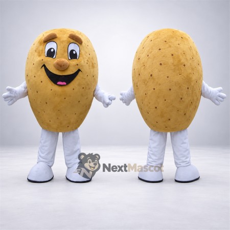 Potato Mascot Costume - White Gloves and Legs Potato Mascot Costume - White Gloves and Legs