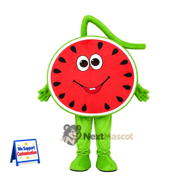 Watermelon Slice Mascot Costume for Food Festivals