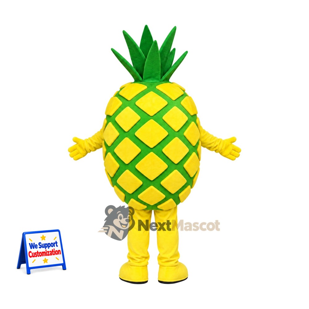 Pineapple Mascot Costume - Glasses