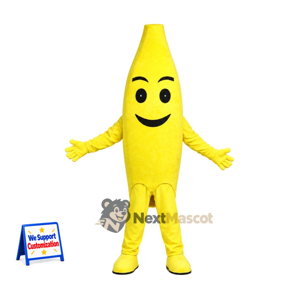 Banana Mascot Costume for Food Festivals Banana Mascot Costume for Food Festivals