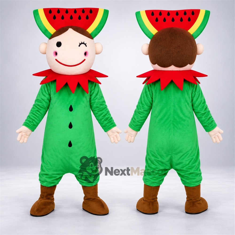 Watermelon Head Character Mascot Costume Watermelon Head Character Mascot Costume