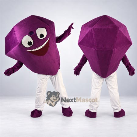 Gem Mascot Costume - Purple Gem Mascot Costume - Purple