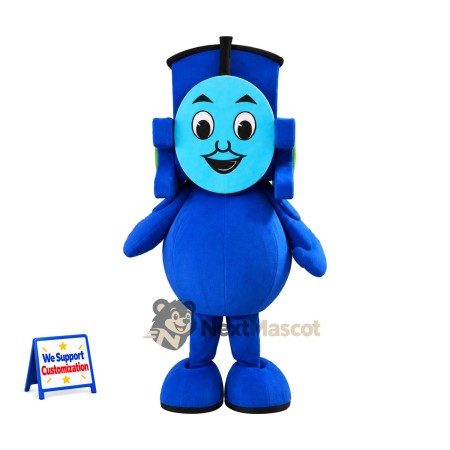 Train Mascot Costume - Blue Train Mascot Costume - Blue