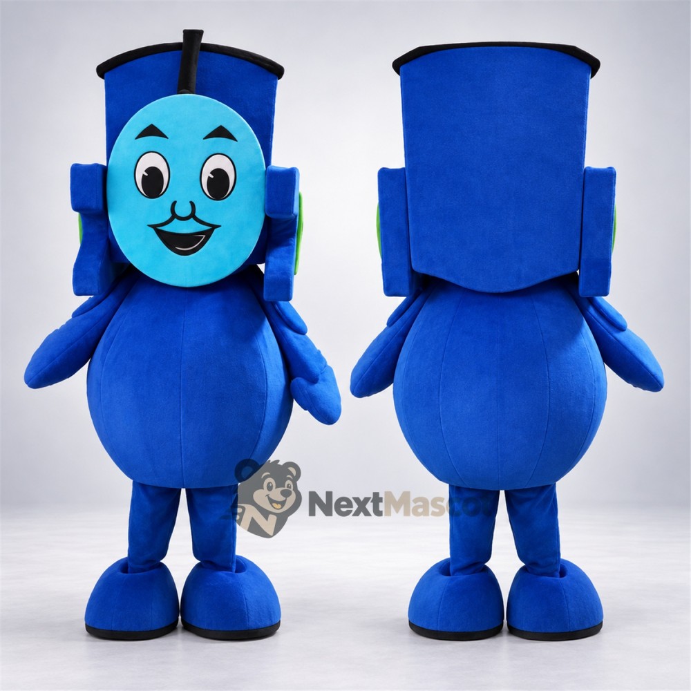 Train Mascot Costume - Blue Train Mascot Costume - Blue