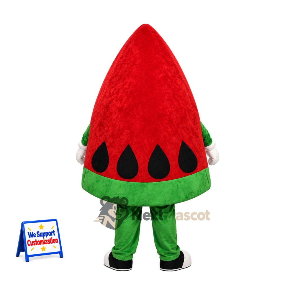 Watermelon Slice Mascot Costume - Green Legs and White Gloves Watermelon Slice Mascot Costume - Green Legs and White Gloves