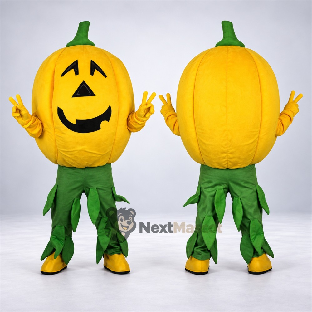 Jack O Lantern Mascot Costume - Green Leaf Pants Jack O Lantern Mascot Costume - Green Leaf Pants