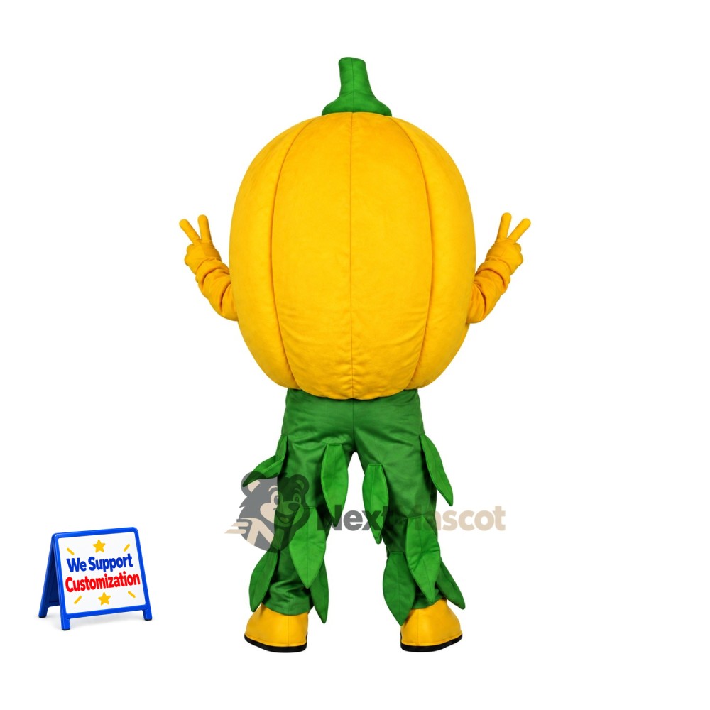Jack O Lantern Mascot Costume - Green Leaf Pants Jack O Lantern Mascot Costume - Green Leaf Pants