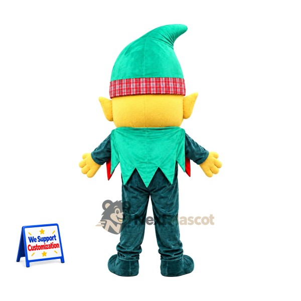 Christmas Elf Mascot Costume for Santa Visits