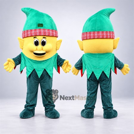 Christmas Elf Mascot Costume for Santa Visits Christmas Elf Mascot Costume for Santa Visits