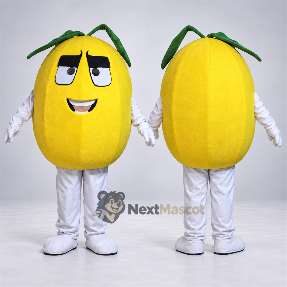 Melon Mascot Costume - Yellow, White Arms and Legs Melon Mascot Costume - Yellow, White Arms and Legs