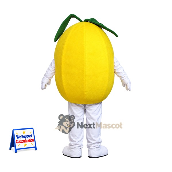 Melon Mascot Costume - Yellow, White Arms and Legs Melon Mascot Costume - Yellow, White Arms and Legs