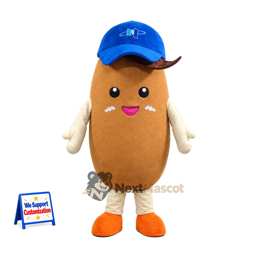 Potato Mascot Costume - Blue Cap