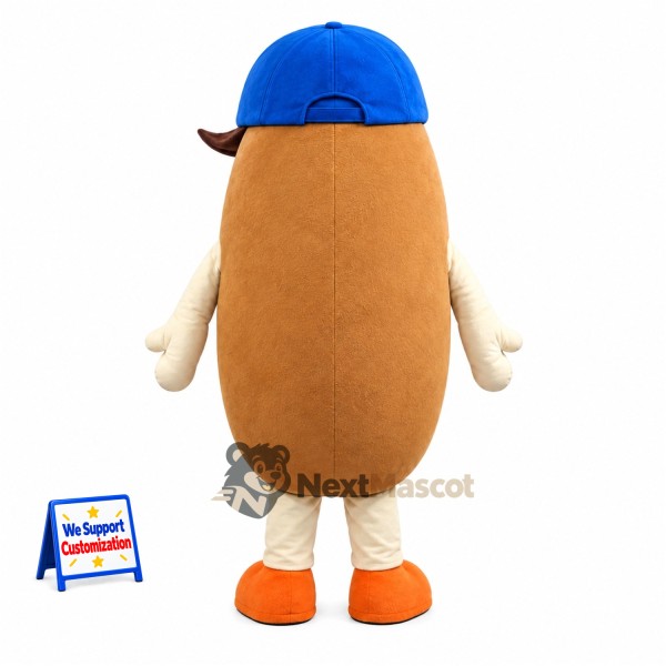 Potato Mascot Costume - Blue Cap Potato Mascot Costume - Blue Cap