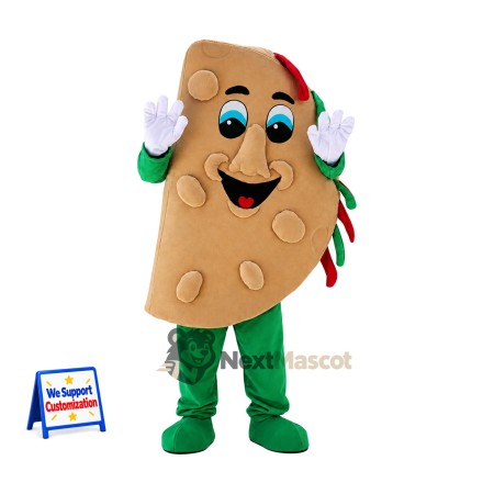 Taco Mascot Costume - Green Arms and Legs Taco Mascot Costume - Green Arms and Legs