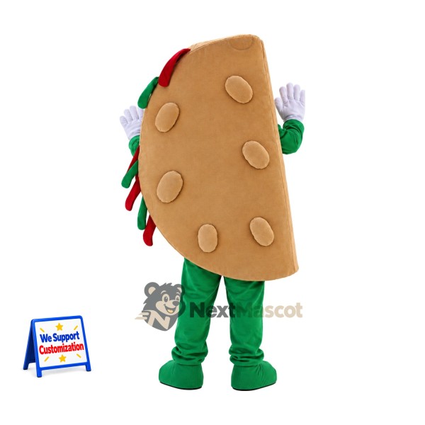 Taco Mascot Costume - Green Arms and Legs Taco Mascot Costume - Green Arms and Legs