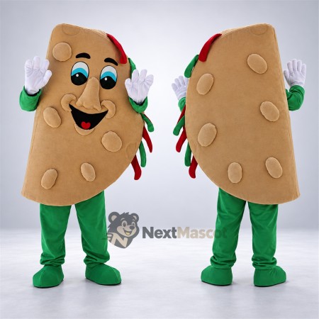 Taco Mascot Costume - Green Arms and Legs Taco Mascot Costume - Green Arms and Legs