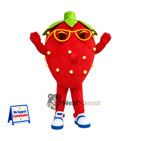 Strawberry Mascot Costume - Sunglasses