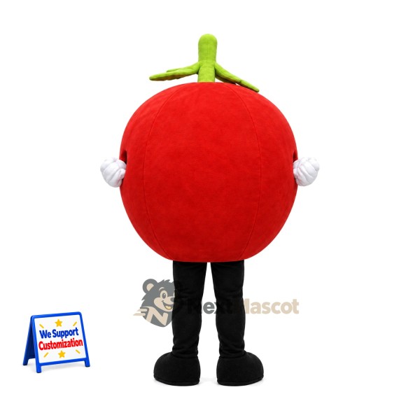 Tomato Mascot Costume - Big Smile and Black Legs Tomato Mascot Costume - Big Smile and Black Legs