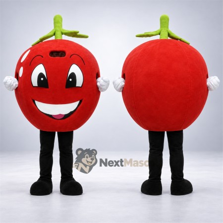 Tomato Mascot Costume - Big Smile and Black Legs Tomato Mascot Costume - Big Smile and Black Legs