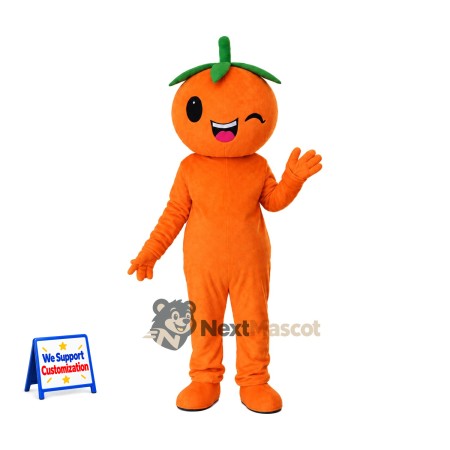 Orange Head Character Mascot Costume Orange Head Character Mascot Costume
