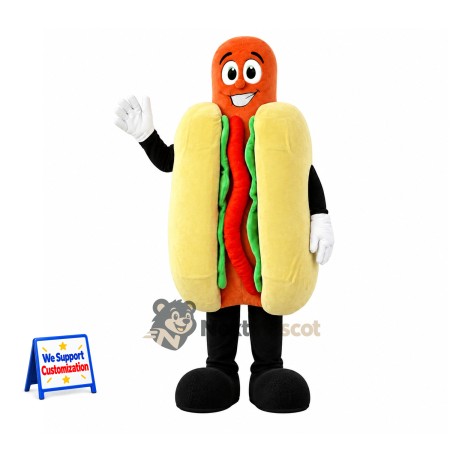 Hot Dog Mascot Costume for Food Festivals
