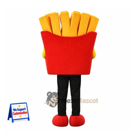 French Fries Mascot Costume - Red Carton, Yellow Gloves French Fries Mascot Costume - Red Carton, Yellow Gloves