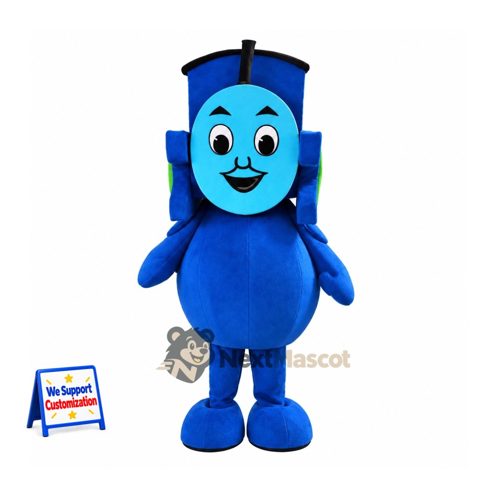Train Mascot Costume - Blue for Parades Train Mascot Costume - Blue for Parades