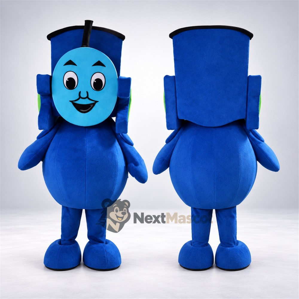 Train Mascot Costume - Blue for Parades Train Mascot Costume - Blue for Parades