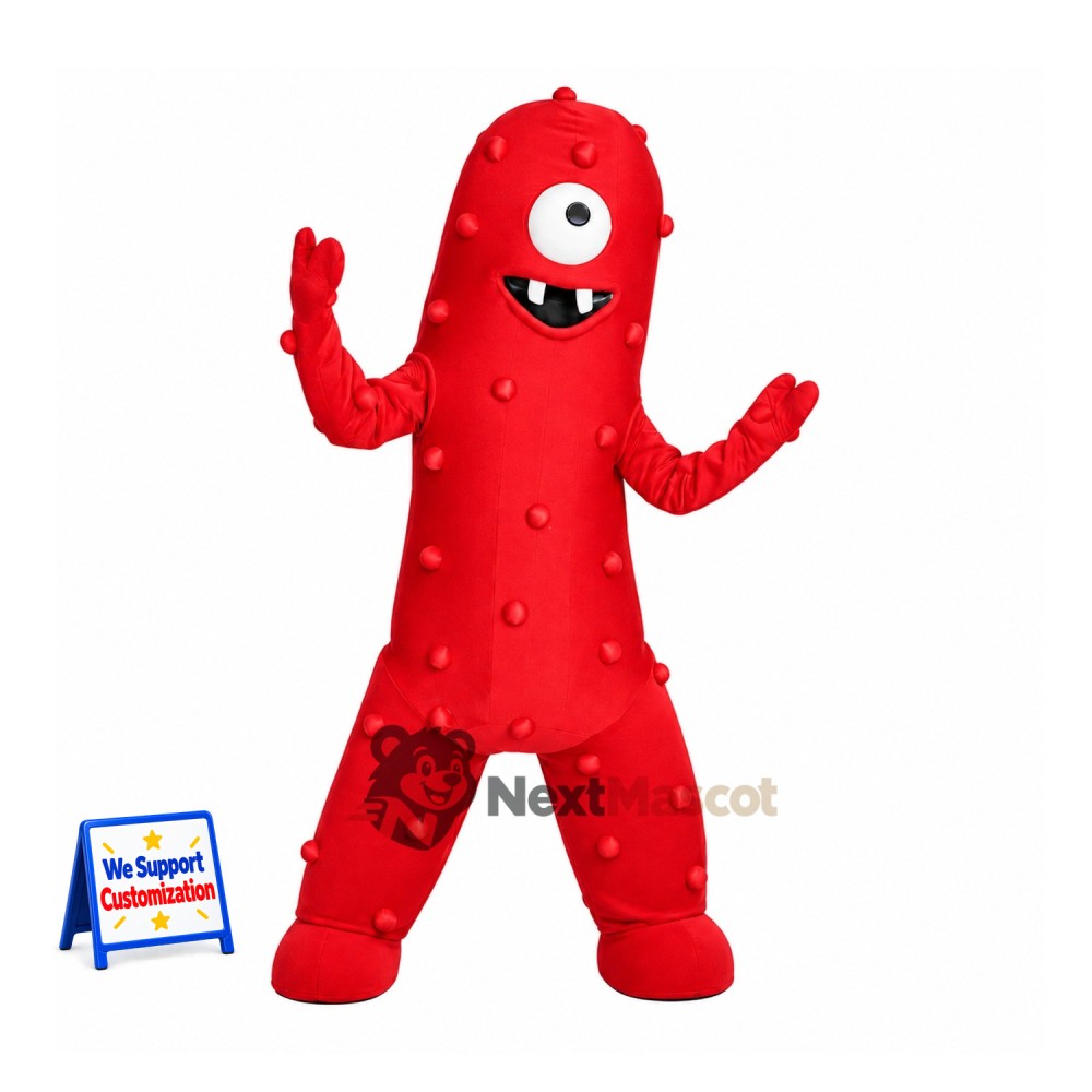 One Eyed Monster Mascot Costume - Red One Eyed Monster Mascot Costume - Red