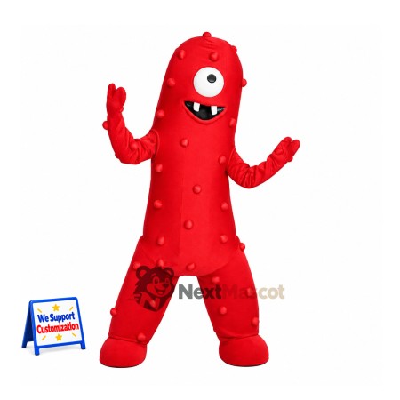 One Eyed Monster Mascot Costume - Red One Eyed Monster Mascot Costume - Red