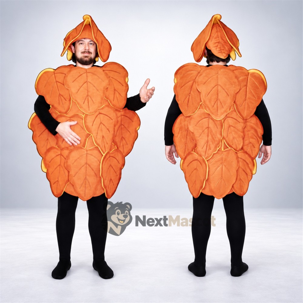 Leaf Mascot Costume - Orange Leaf Mascot Costume - Orange