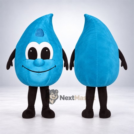 Water Drop Mascot Costume - Blue for Community Events Water Drop Mascot Costume - Blue for Community Events