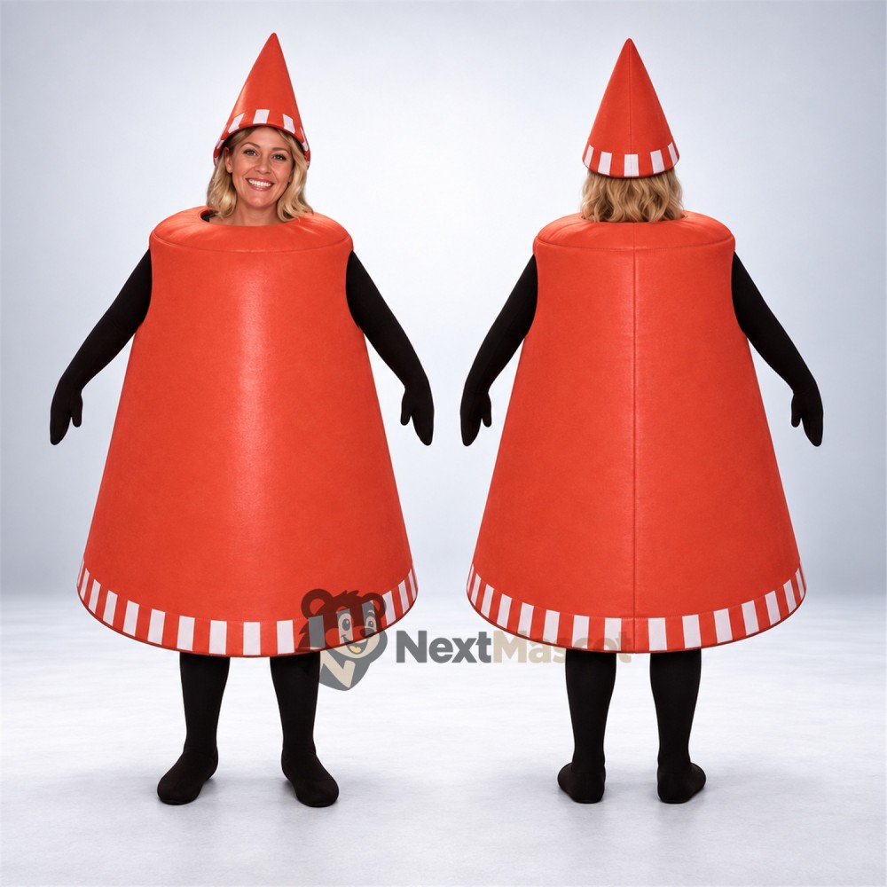Cone Mascot Costume - Orange Cone Mascot Costume - Orange